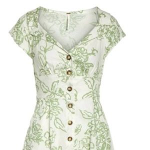 Floral-Print Mini Dress,Brand:Free People, Size: 2